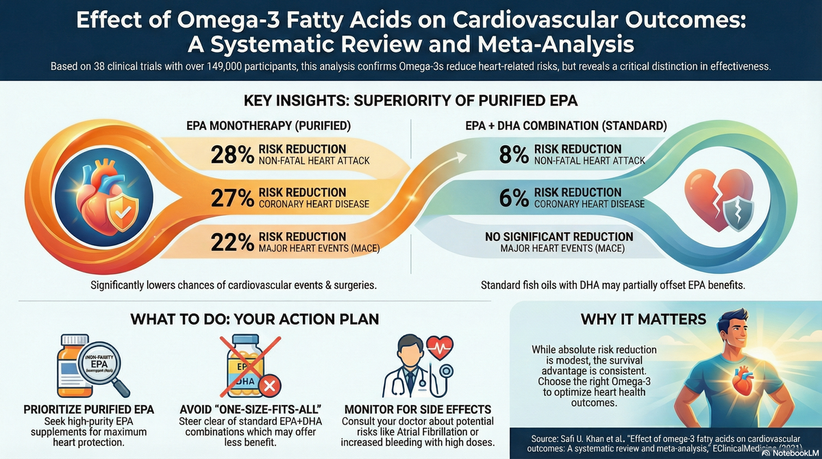 Protect Your Heart: Why the Type of Fish Oil Matters — A Look at the "Effect of omega-3 fatty acids on cardiovascular outcomes: A systematic review and meta-analysis"