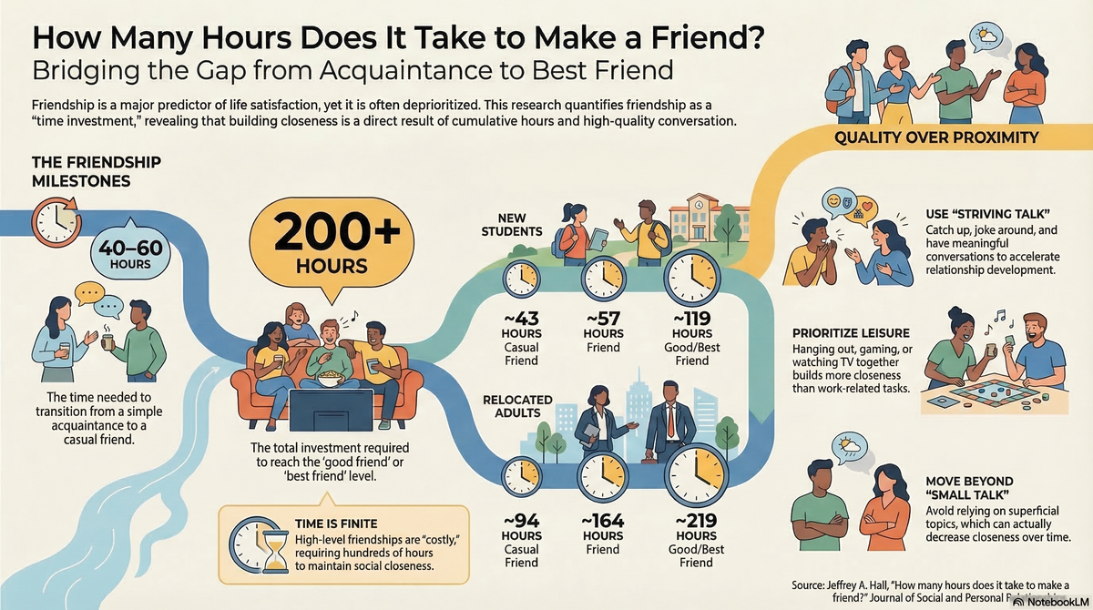 The Time-Cost of Connection: Unpacking "How many hours does it take to make a friend?"