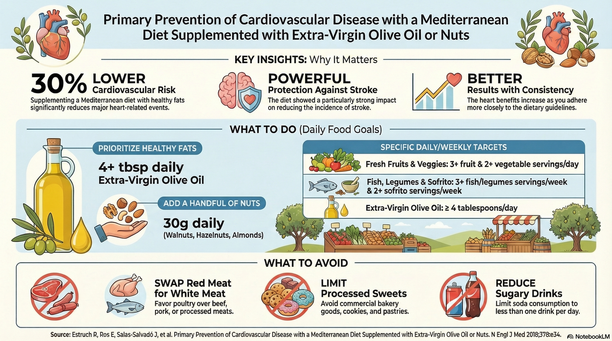 Eat Fat, Save Your Heart: The Science Behind "Primary Prevention of Cardiovascular Disease with a Mediterranean Diet Supplemented with Extra-Virgin Olive Oil or Nuts"