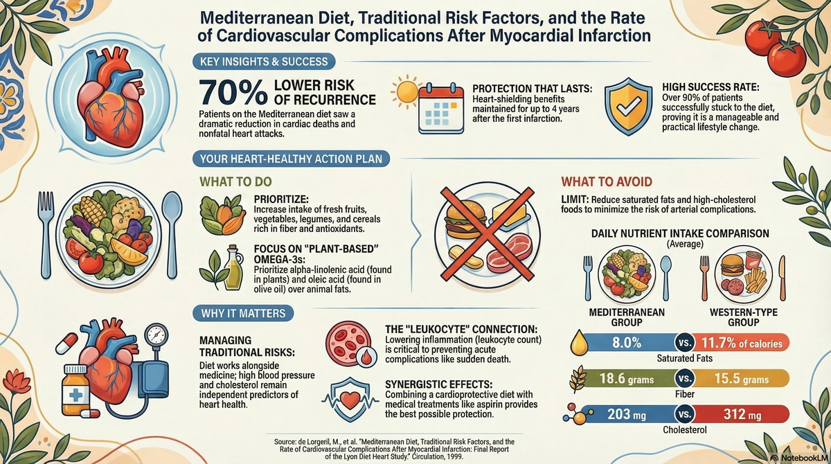 Eating for a Second Chance: Why "Mediterranean Diet, Traditional Risk Factors, and the Rate of Cardiovascular Complications After Myocardial Infarction" is Your Ultimate Heart Guide
