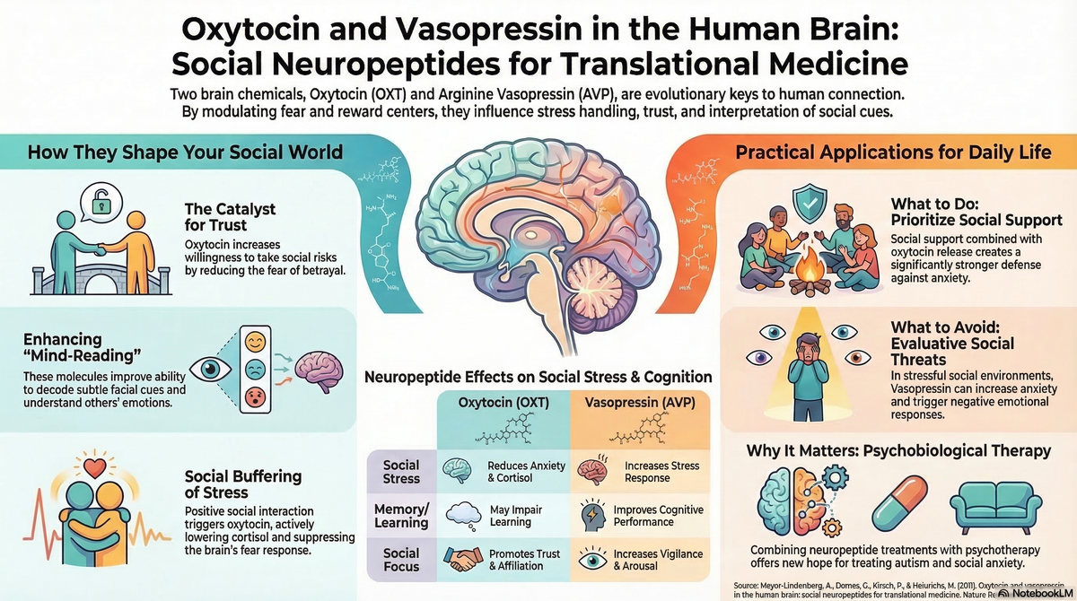 The Chemistry of Connection: What "Oxytocin and vasopressin in the human brain: social neuropeptides for translational medicine" Teaches Us About Trust, Stress, and Relationships
