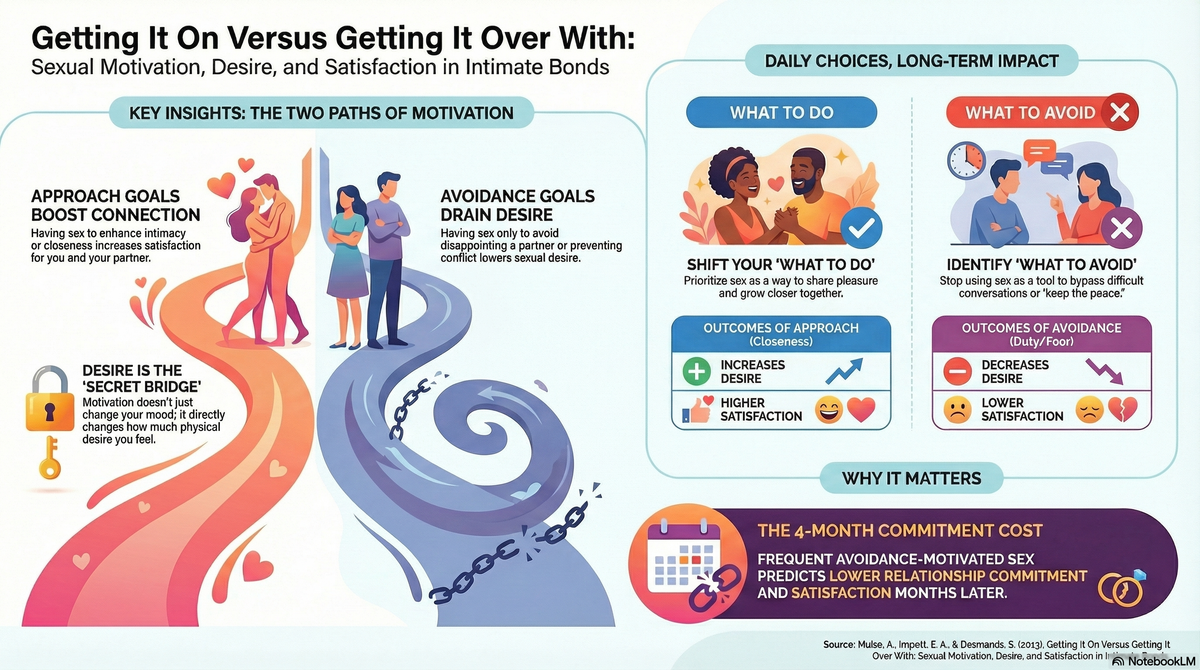 Are You Having Sex for the Right Reasons? Unlocking Joy with "Getting It On Versus Getting It Over With: Sexual Motivation, Desire, and Satisfaction in Intimate Bonds"