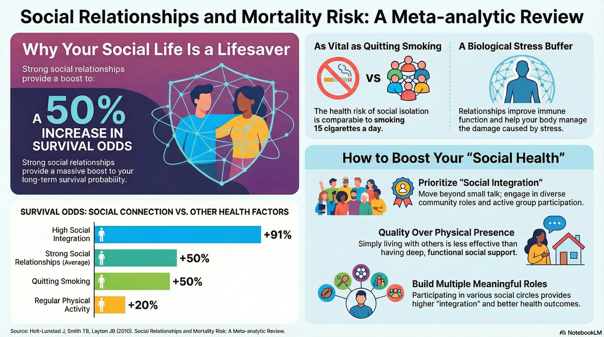 More Important Than Your Gym Routine: Insights from "Social Relationships and Mortality Risk: A Meta-analytic Review"