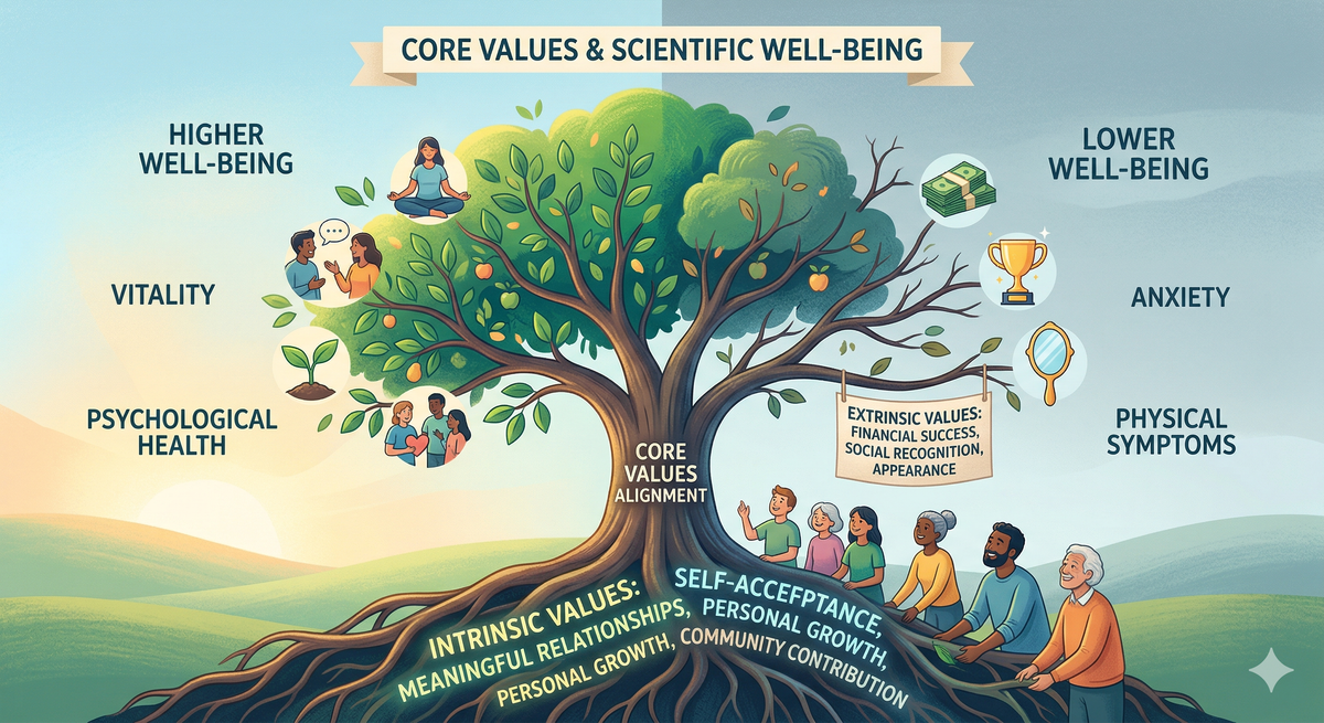 Why Living by Your Core Values Scientifically Increases Your Well-Being (And How to Start)