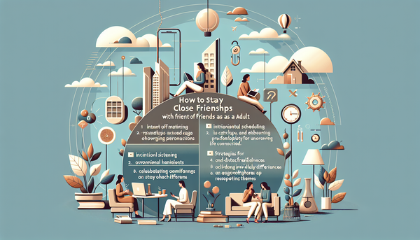 How to Stay Close with Friends as an Adult