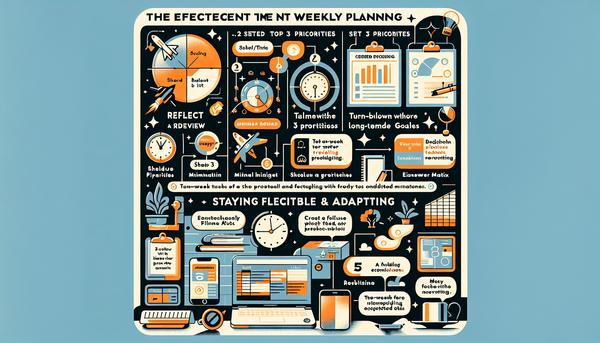 Weekly Planning That Sticks: A Simple 6-Step Routine for Focused Work