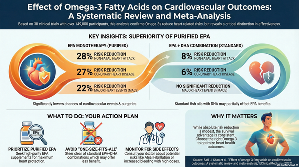 Protect Your Heart: Why the Type of Fish Oil Matters — A Look at the "Effect of omega-3 fatty acids on cardiovascular outcomes: A systematic review and meta-analysis"